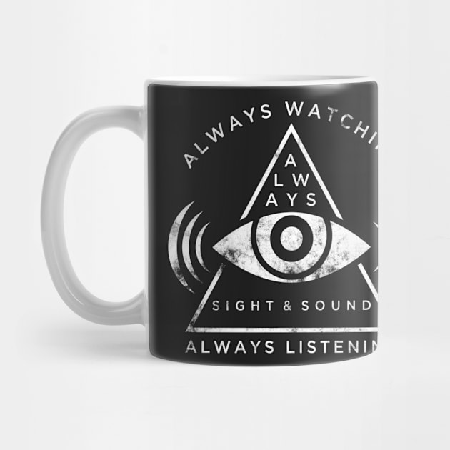 Always Logo Distressed White by sightsoundpod